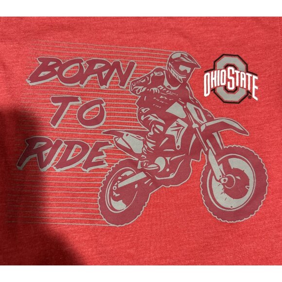 NEW Ohio State Buckeyes Colosseum Motorcycle Crew Neck Tee Shirt Boys 3T - Picture 2 of 5